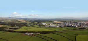 The Sellafield site on the right and just some of the land 