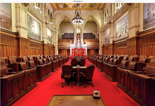 Canadian Senate Chambers Copyright Canadian Senate